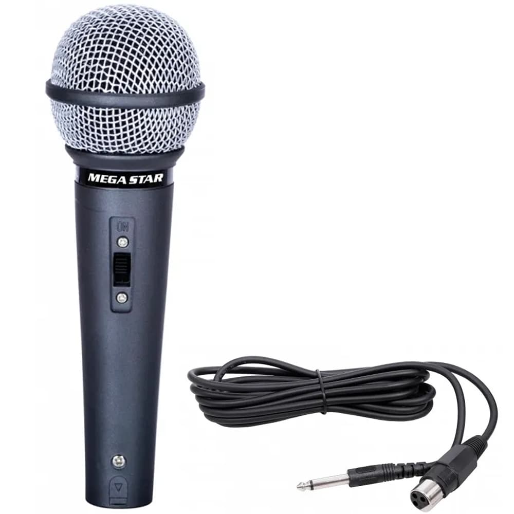 Megastar Microfono Megastar DEH355 Cable Unidireccional Preto