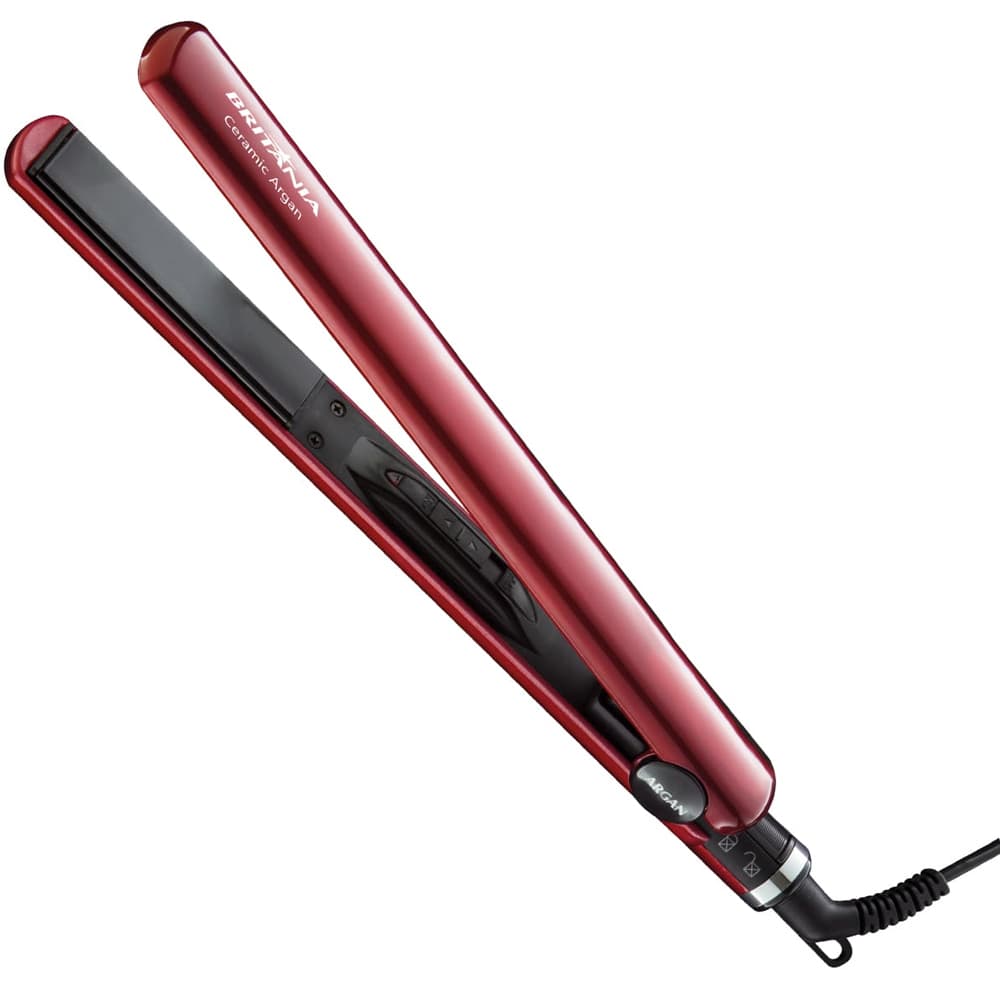 Britania Plancha Alisadora Britania Ceramic Argan 230OC 30W Bivolt Vermelho