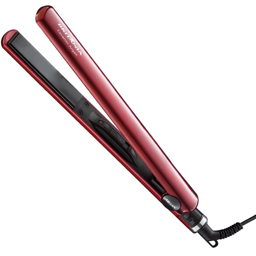 Britania Plancha Alisadora Britania Ceramic Argan 230OC 30W Bivolt Vermelho