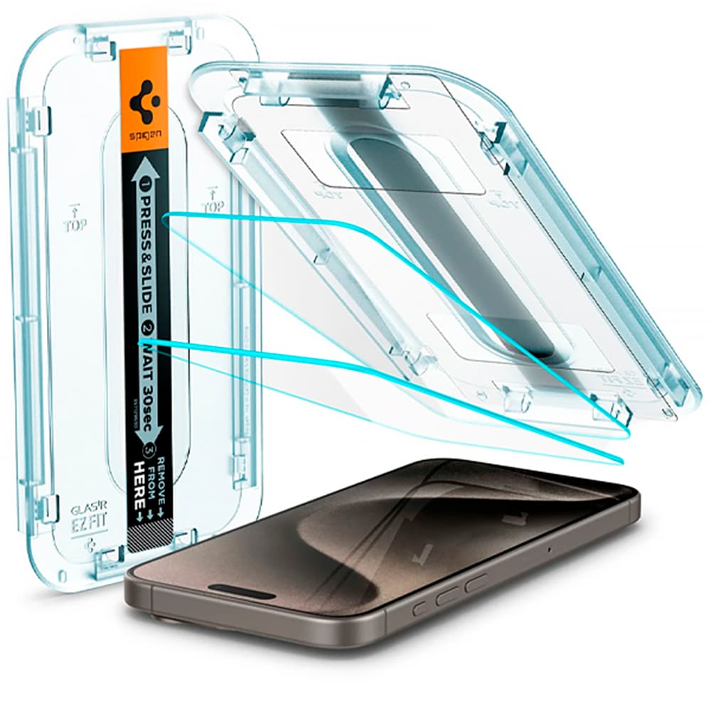 Apple Pelicula Iphone Pro Spigen Glas Tr Ez Fit AGL06892 Piezas Transparente