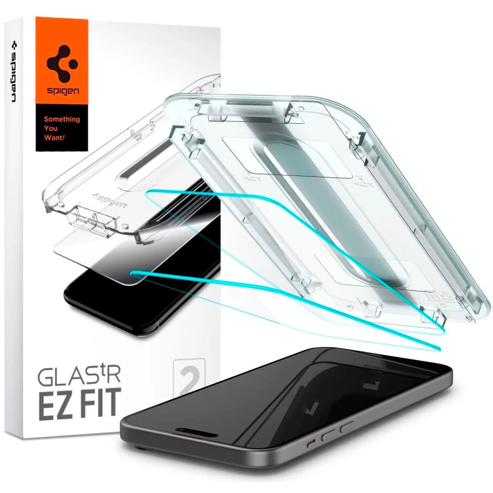 Apple Pelicula Iphone Spigen Slim Glastr Fit AGL06903 Piezas Transparente