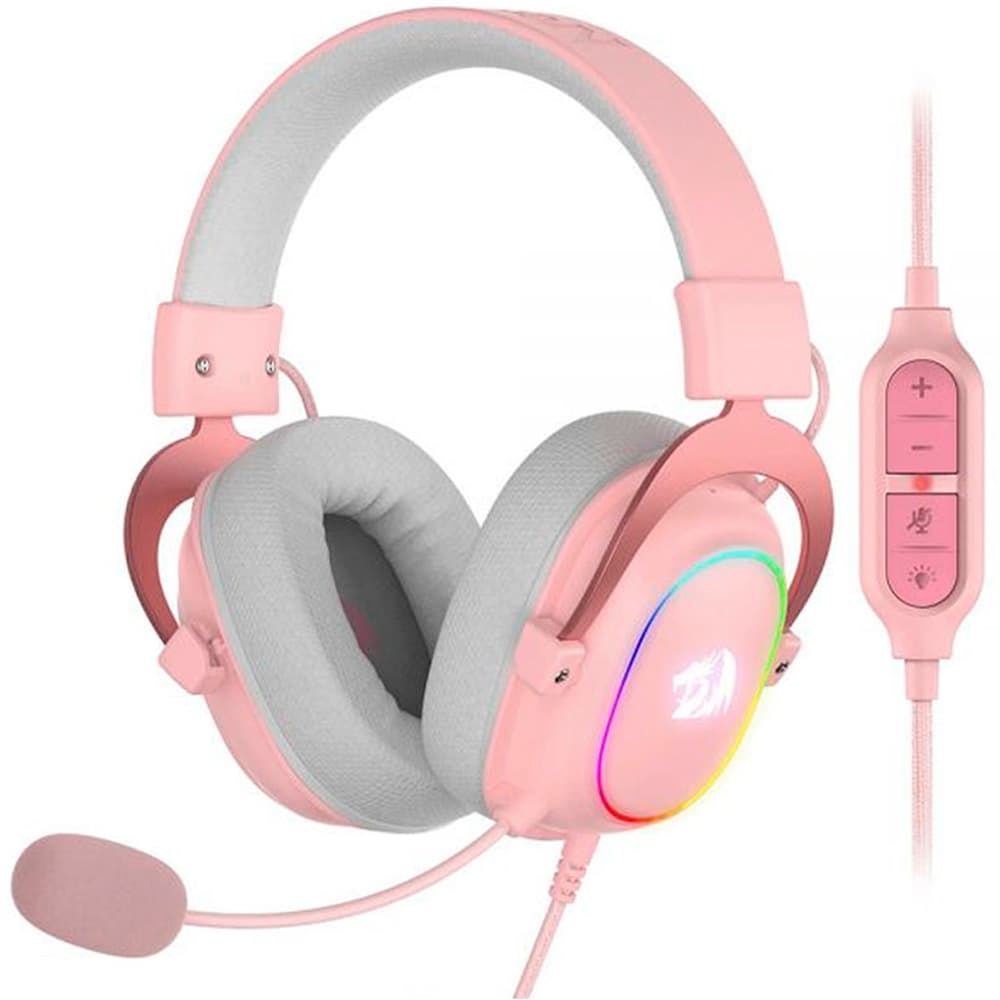 Redragon H510P Rgb Zeus Microfono Unidireccional Rgb Rosa