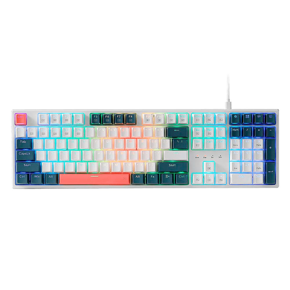 Redragon Trundle K668WBO Rgb Switch Tricolors Vermelho