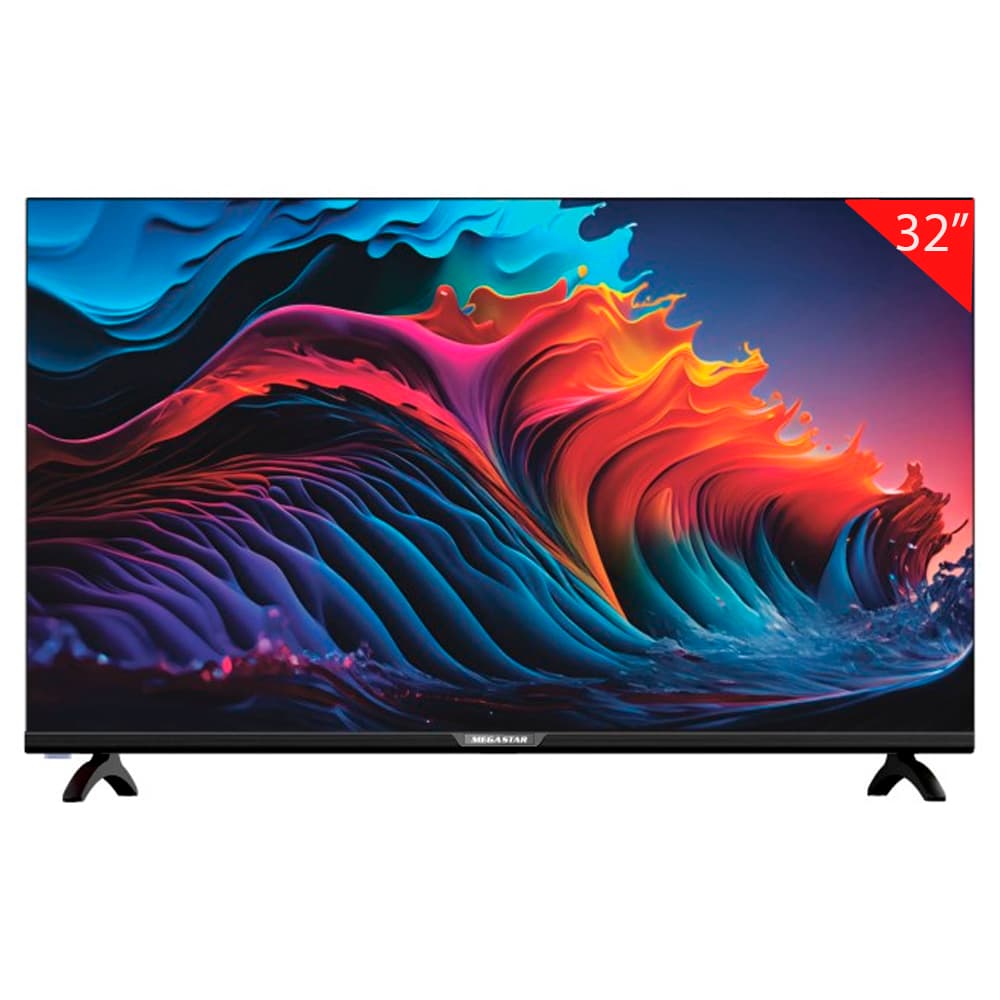 Megastar Smart Tv Led Megastar LED32SM Hdmi Usb Bivolt Preto