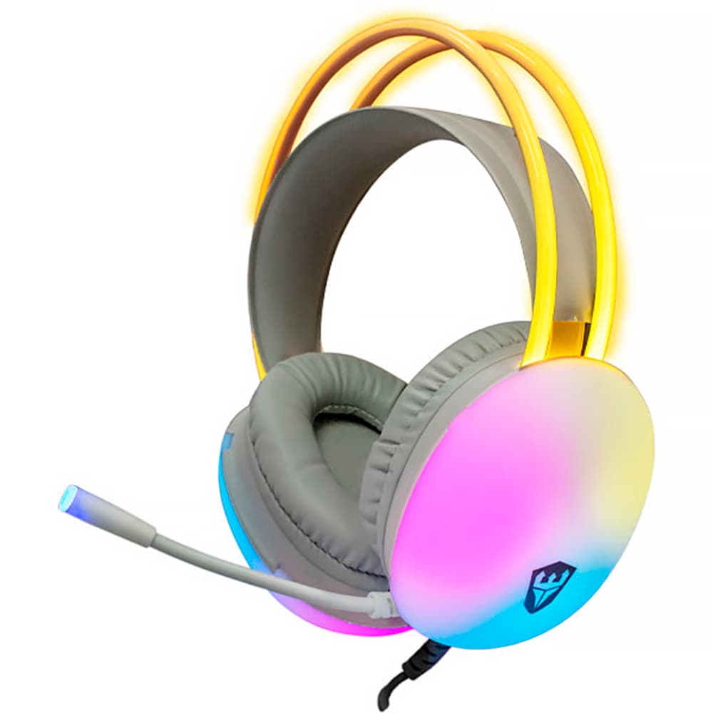 Satellite Auriculares Inalambrico Satellite Gh Microfono Rgb Color Cinza