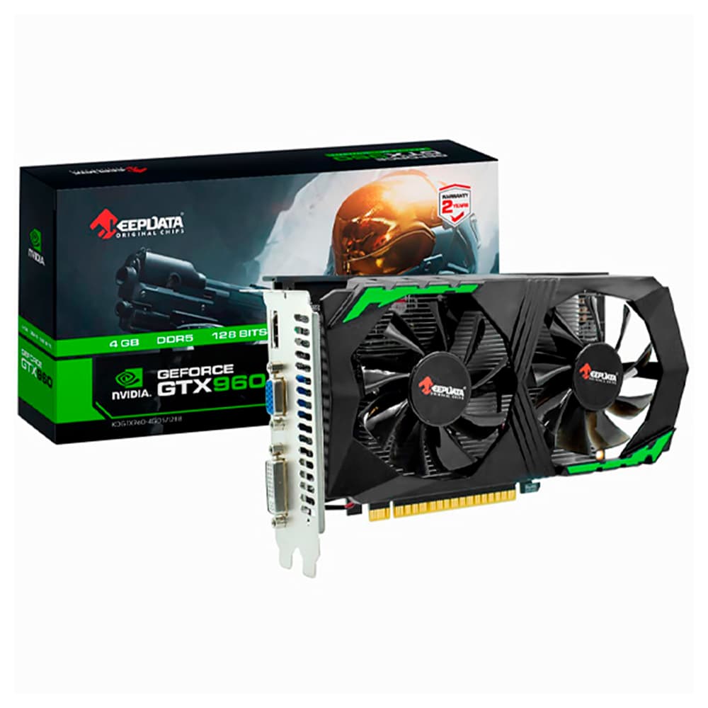 Keepdata Placa Video Keedata Geforce GTX960 DDR5 1020MHZ Hdmi Dvi Vga 4GB