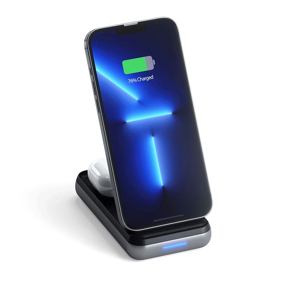 Satechi Cargador Wireless Satechi St Ucdwpbsm Duo Wire Stand 000MAH Preto