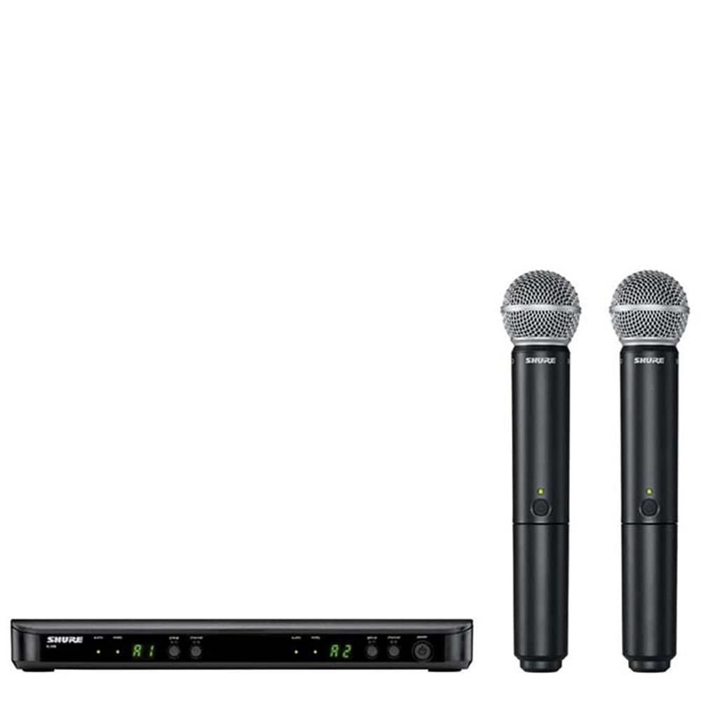 Shure Microfono Inalambrico Shure BLKX288 SM58 J10 Set Unidades Preto