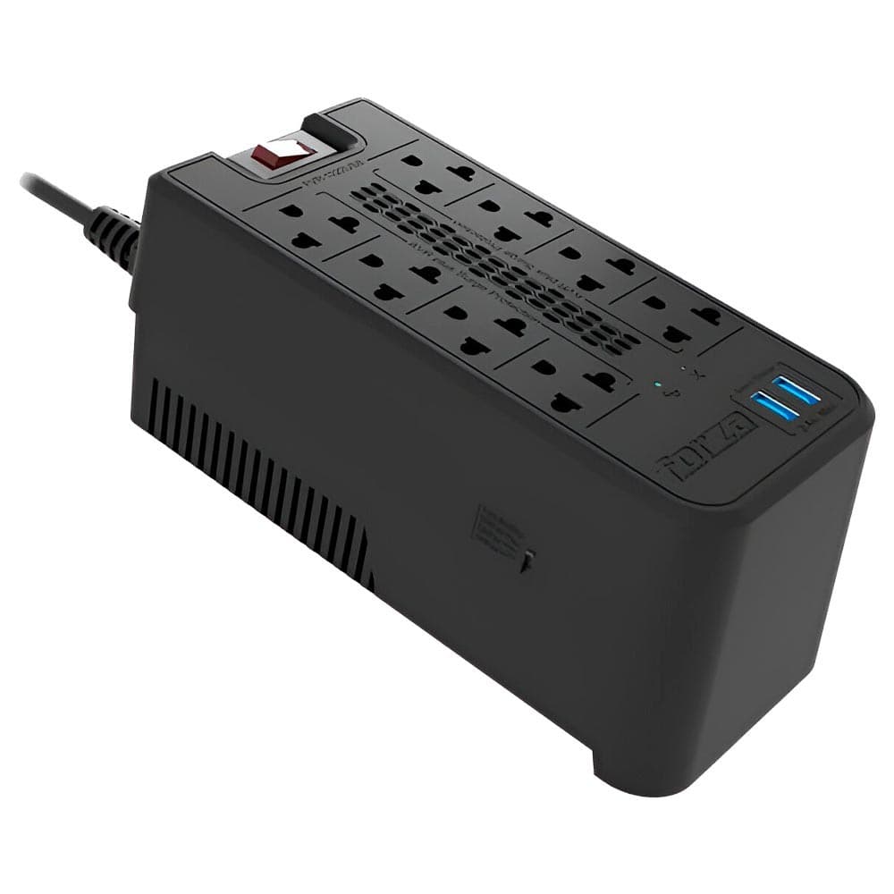 Forza Estabilizador Forza Fvr 1222USB 1200VA 600W 220V Preto