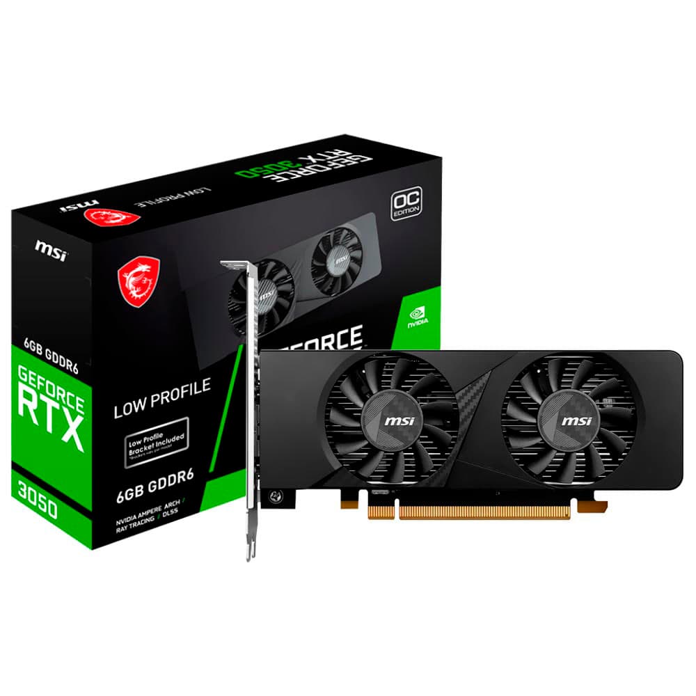 Msi Placa Video Msi Geforce RTX3050 Oc GDDR6 Mhz Displayport Hdmi 6GB