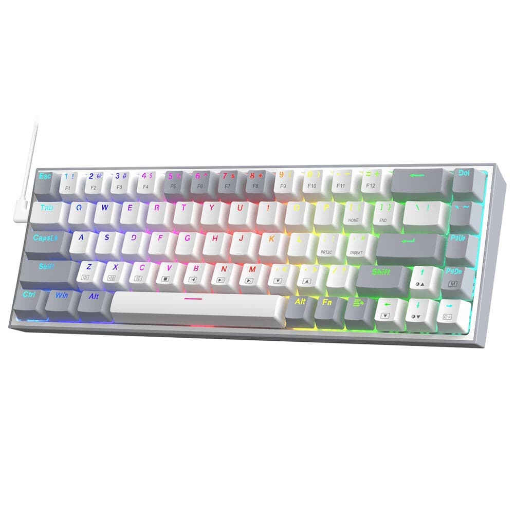 Redragon Castor K631WG Rgb Mechanical Switch Ingles Branco