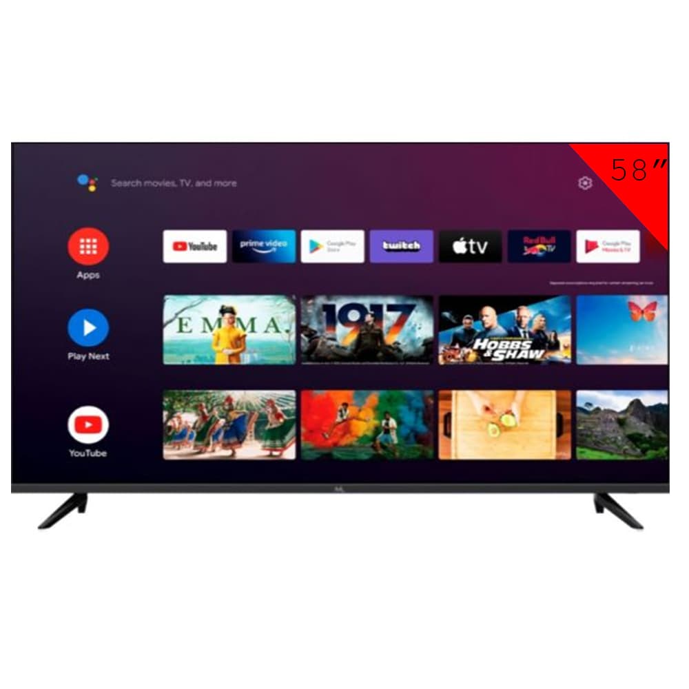 Mtek Smart Tv Qled Mtek MKQ58FSGU Uhd 4K Wi Fi Google Tv Preto