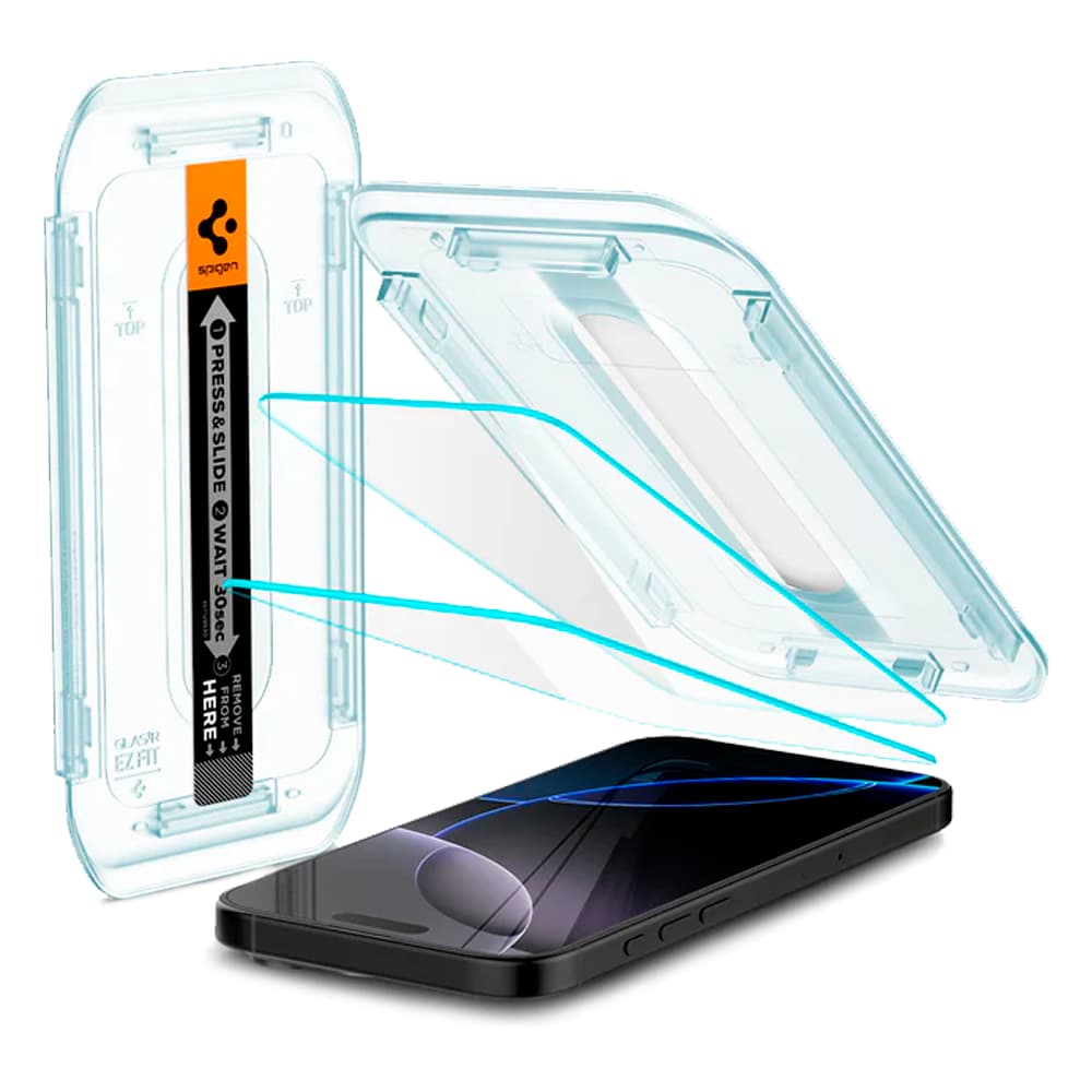 Apple Pelicula Iphone Pro Max Spigen Glas Tr Ez Fit AGL07907 Transparente