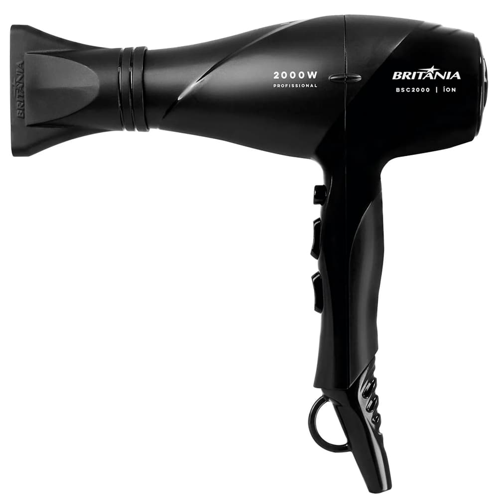 Britania Secador Cabello Britania BSC2000 3TEMP 2VEL 2000W 110V Preto