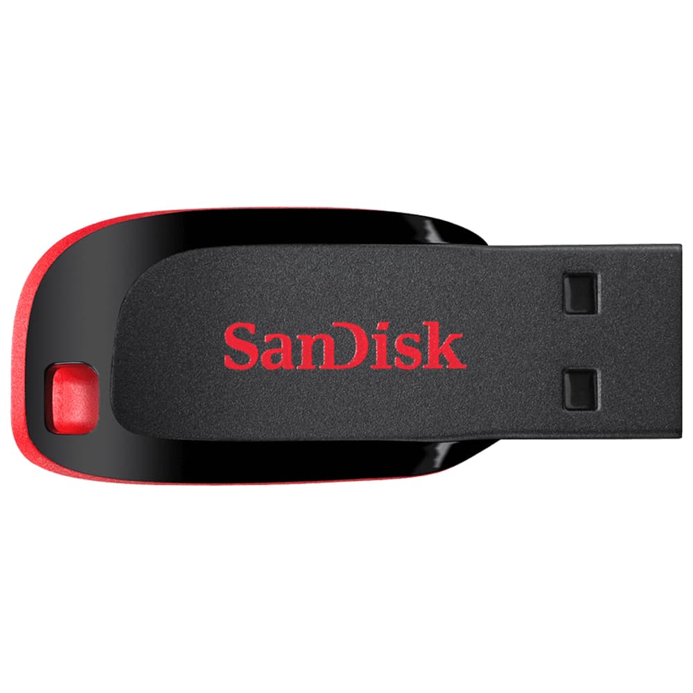 Acessório · SanDisk Pendrive de 32GB SanDisk Cruzer Blade SDCZ50-032G-B35 USB 2.0 - Preto Vermelho