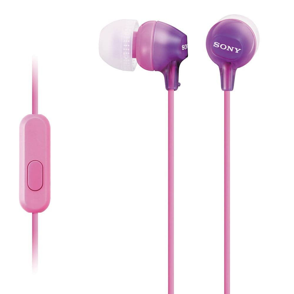 Sony Auricular Mdr EX15AP Mic Violet