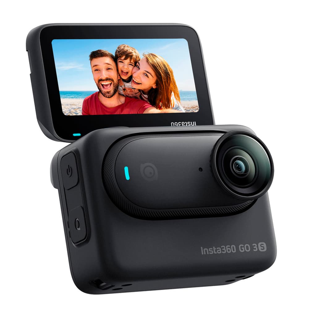 Camara INSTA360 GO3S13 Cinsaata Stand Edition Midmight 128GB Preto