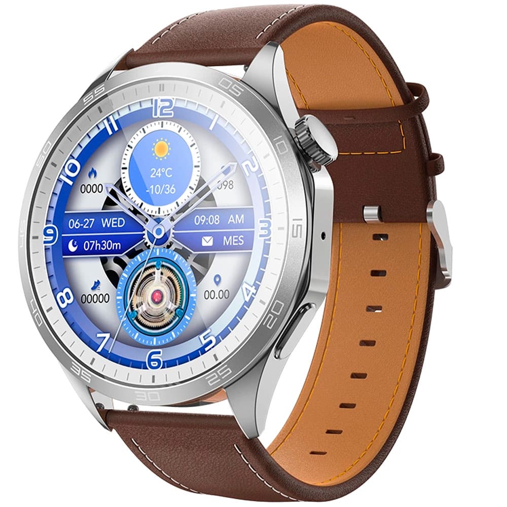 Hoco Reloj Hoco Watch Y21 Marron Prata