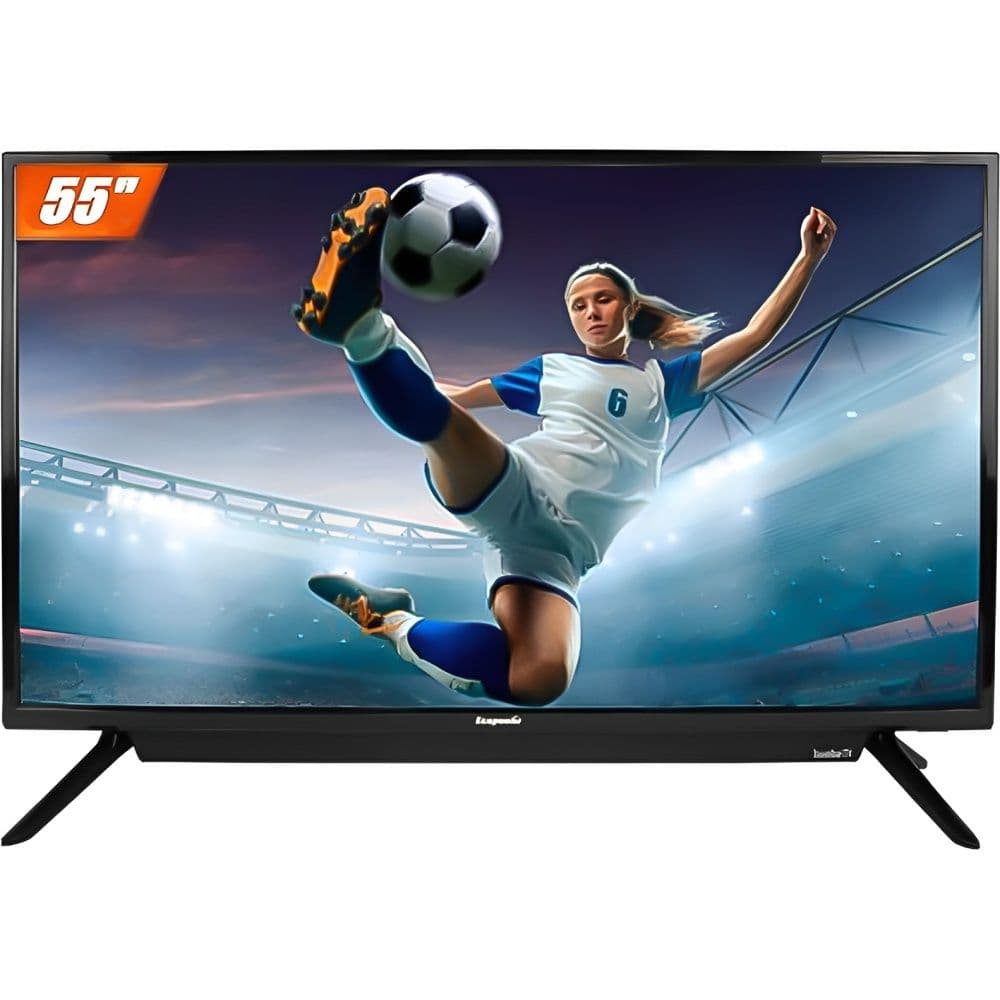 Ecopower Smart Tv Led Ecopower Ep TV055 4K Wi Fi Usb Preto