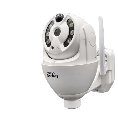 Camara Ip Ecopower Ep C028 Solar Blanco