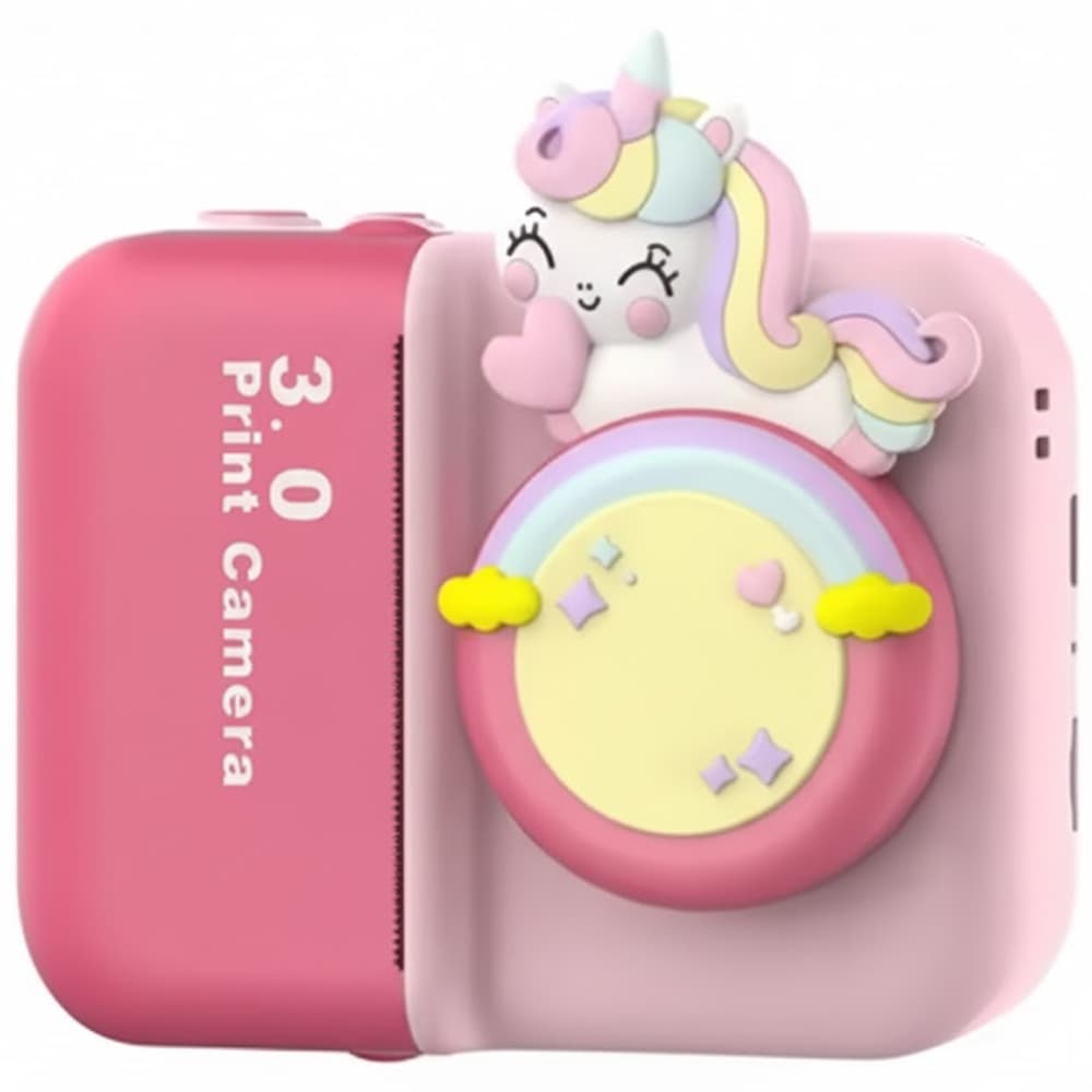 Camara Satellite Impresora Infantil Unicornio Colorear DV936 Pink