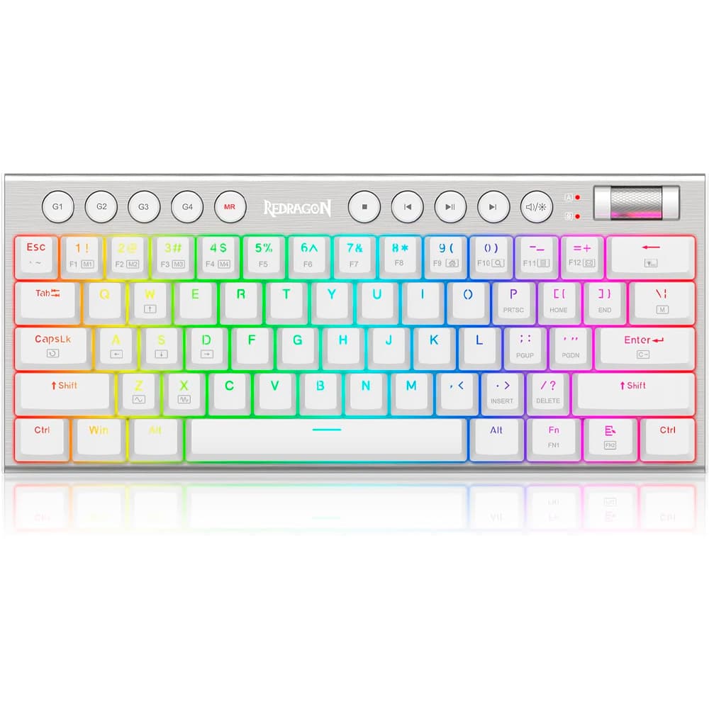 Redragon Horus Mini Pro K632 Rgb Pro Mechanical Ingles Branco