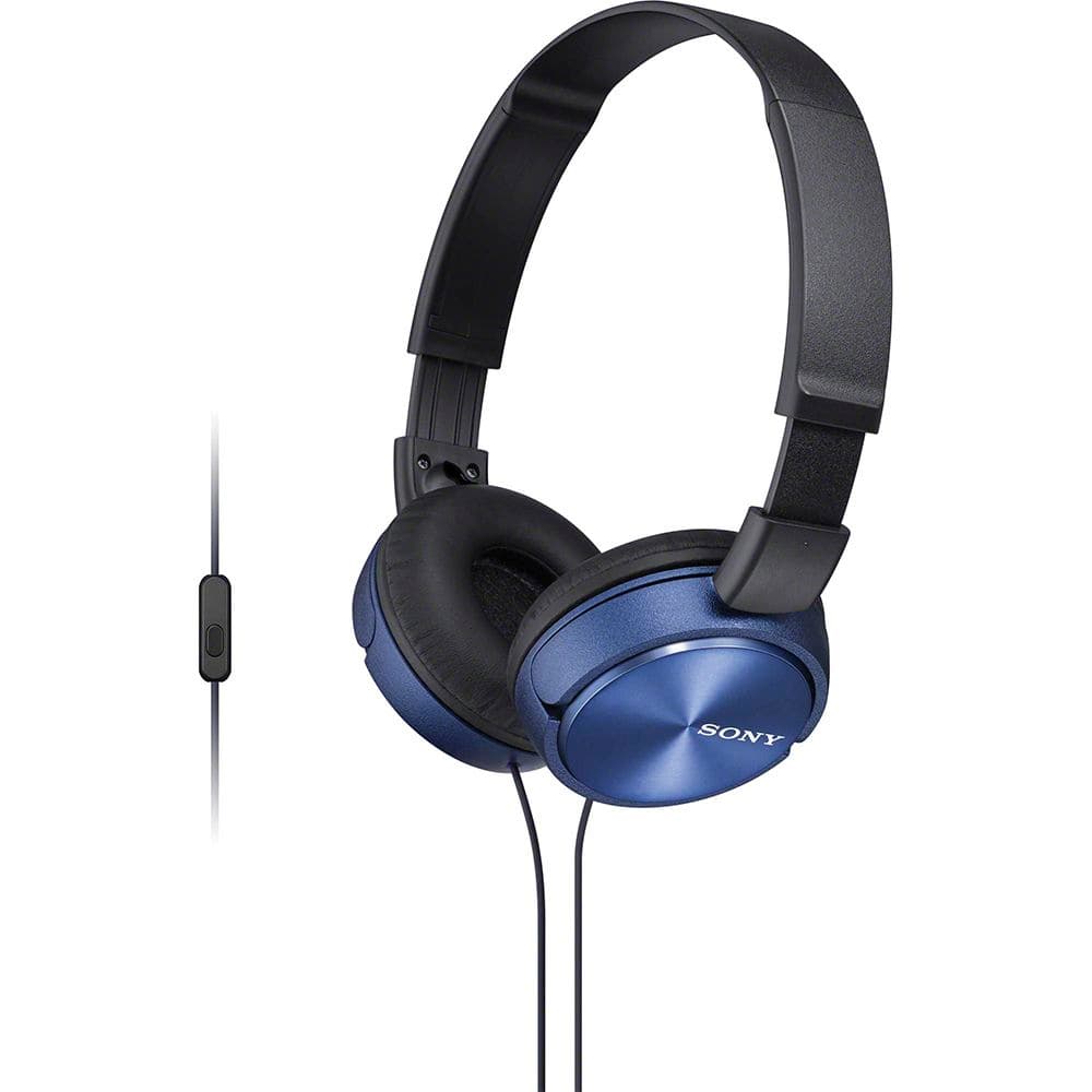 Sony Auricular Mdr ZX310 Ap Microfono Azul