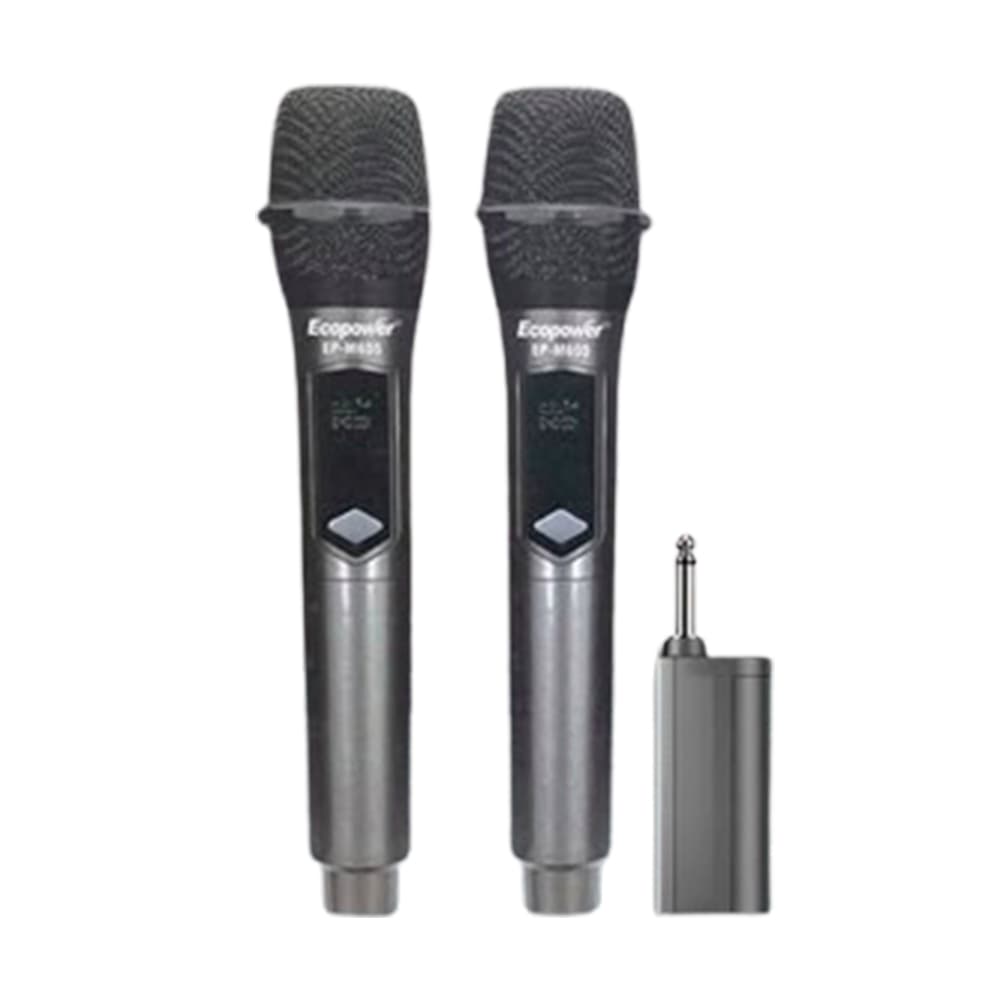 Ecopower Microfono Inalambrico Ecopower Ep M605 Microfonos Preto