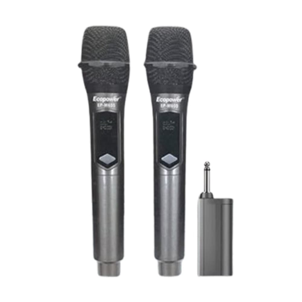 Ecopower Microfono Inalambrico Ecopower Ep M605 Microfonos Preto