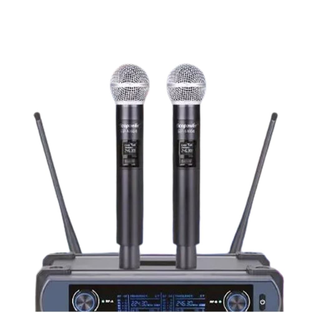 Ecopower Microfono Inalambrico Ecopower Ep M604 Microfonos Preto