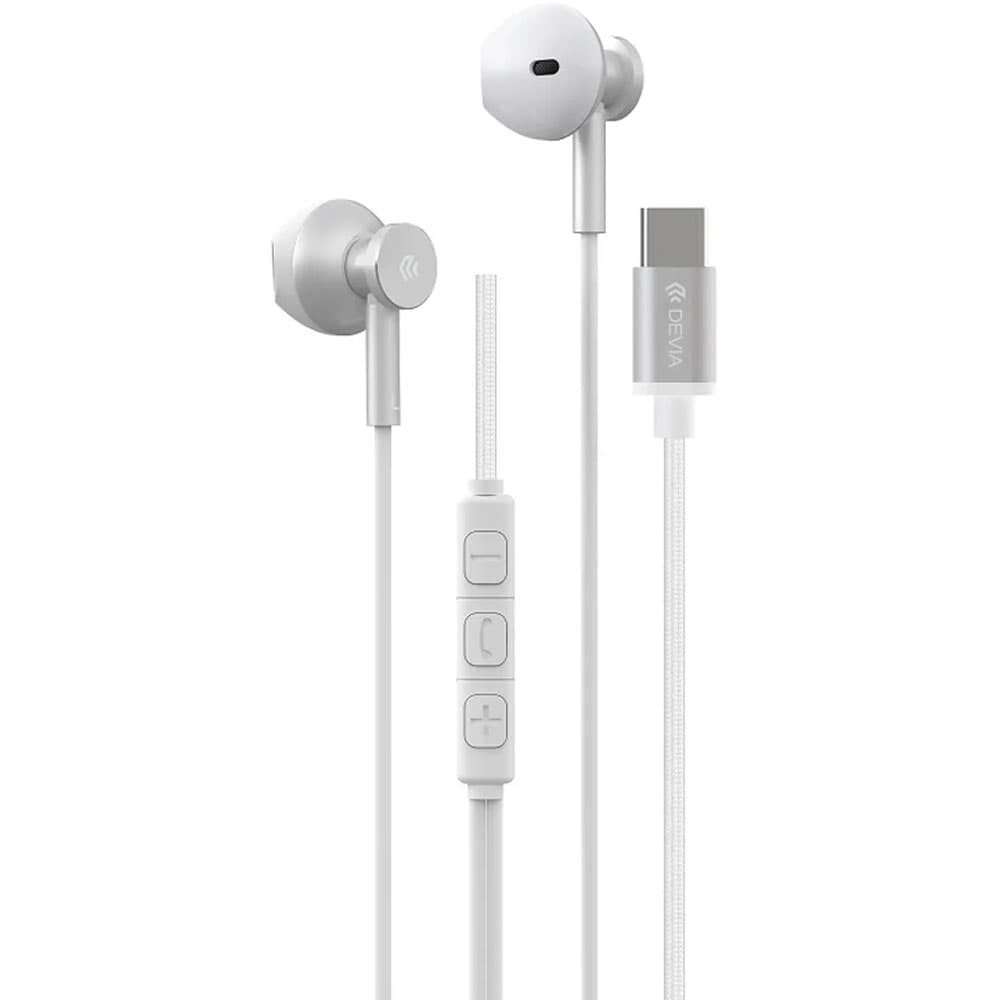 Devia Auricular Devia Cable Metalico Serie M2 Tipo Prata