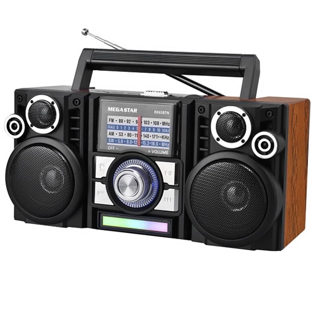 Megastar Radio Portatil Megastar Sd Usb Marron Preto