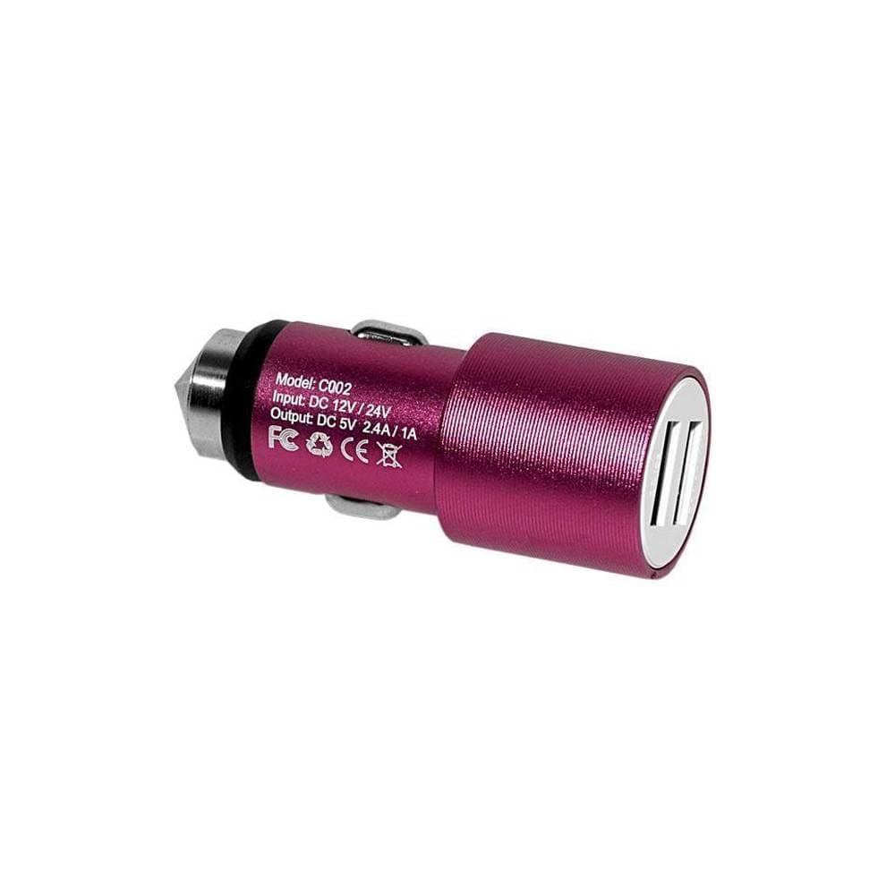 X-tech Carregador Carro Tech Xt CC23 2USB 4A Rosa