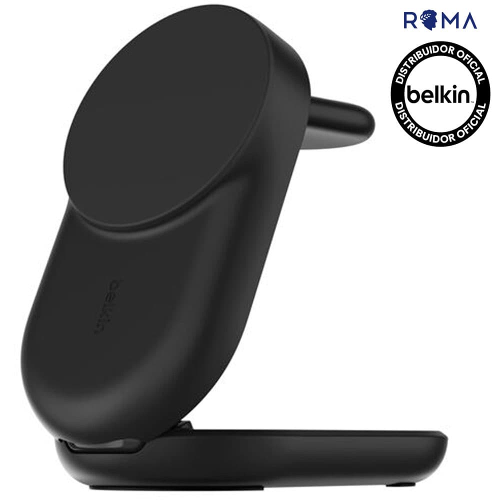 Apple Carregador Wireless Belkin WIZ037KQBK 3-IN-1 25W Magsafe Qi2 iPhone-Airpod-Watch Preto