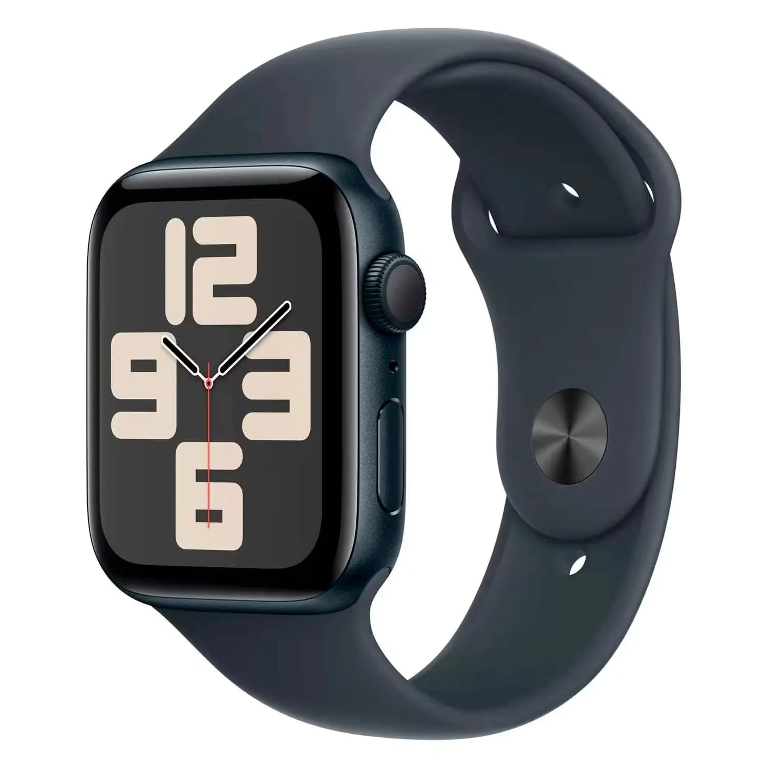 Apple Watch SE 2 MXEK3LL/A Caixa Alumínio 44mm Meia Noite - Esportiva Meia Noite M/L