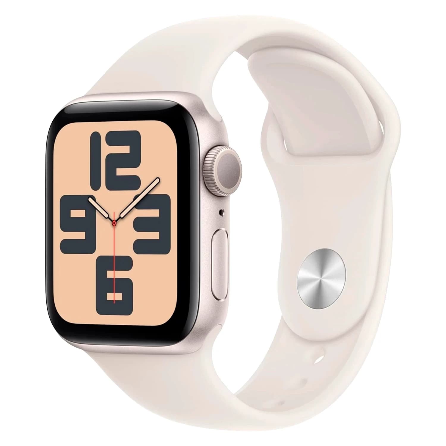Apple Watch SE 3 2025 MEH34X/A Caixa Alumínio 40mm Estelar - Esportiva Estelar S/M