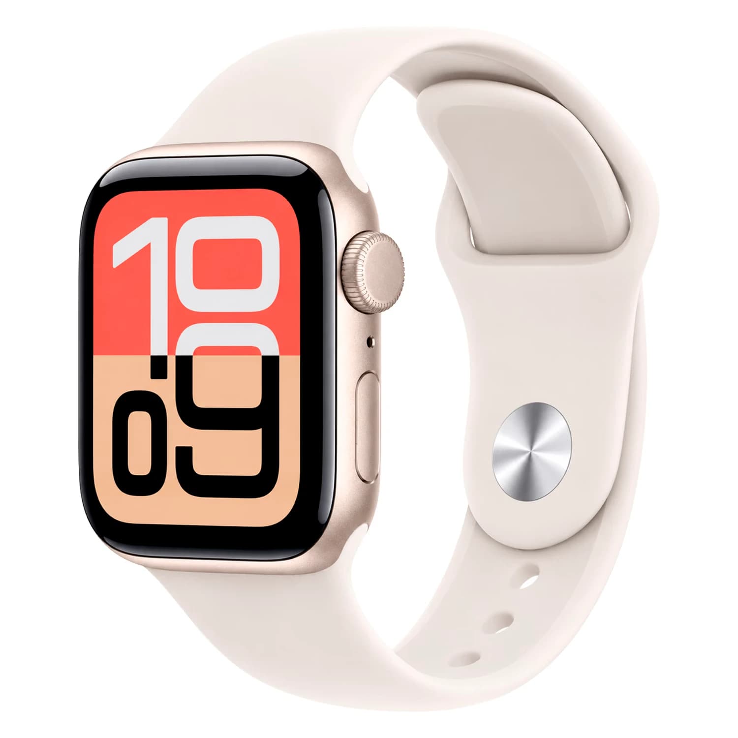 Apple Watch SE 3 2025 MEH34X/A Caixa Alumínio 40mm Estelar - Esportiva Estelar S/M (Ca