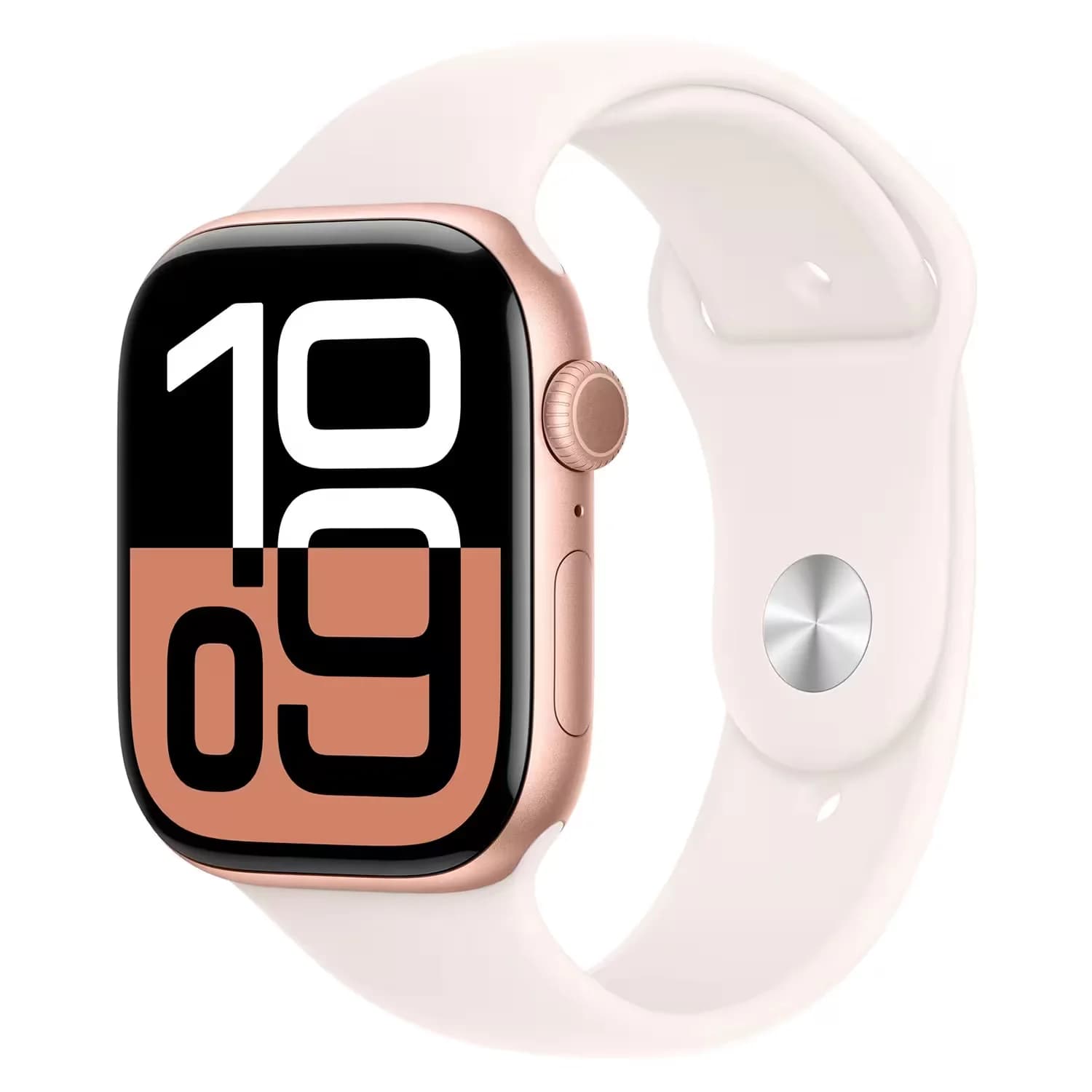 Apple Watch Series 10 MWWH3LW/A Caixa Alumínio 42mm Rose Dourado - Esportiva Blush Cla