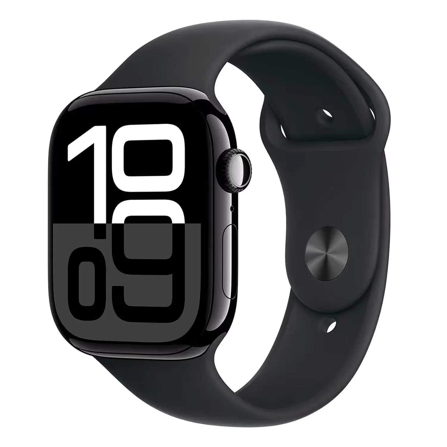 Apple Watch Series 10 MWWP3LW/A Caixa Alumínio 46mm Preto Brilhante - Esportiva Preto