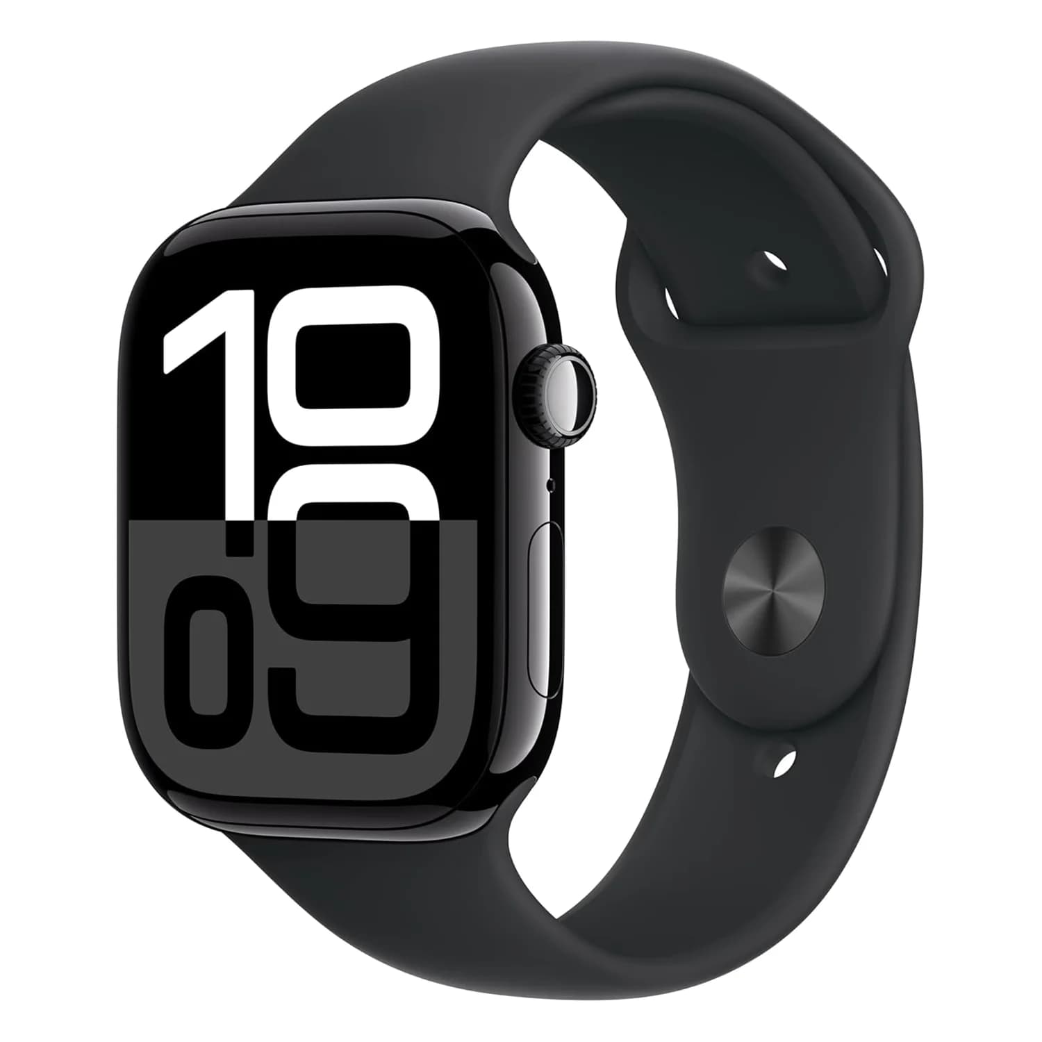 Apple Watch Series 10 MWWQ3LW/A Caixa Alumínio 46mm Preto Brilhante - Esportiva Preto