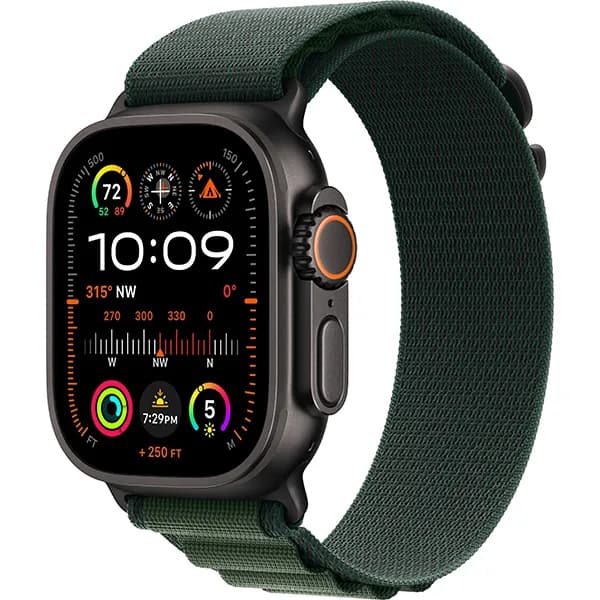 Apple Watch Ultra 2 49 mm M MX4R3LW A2986 GPS + Celular - Black Titanium Dark Green Al