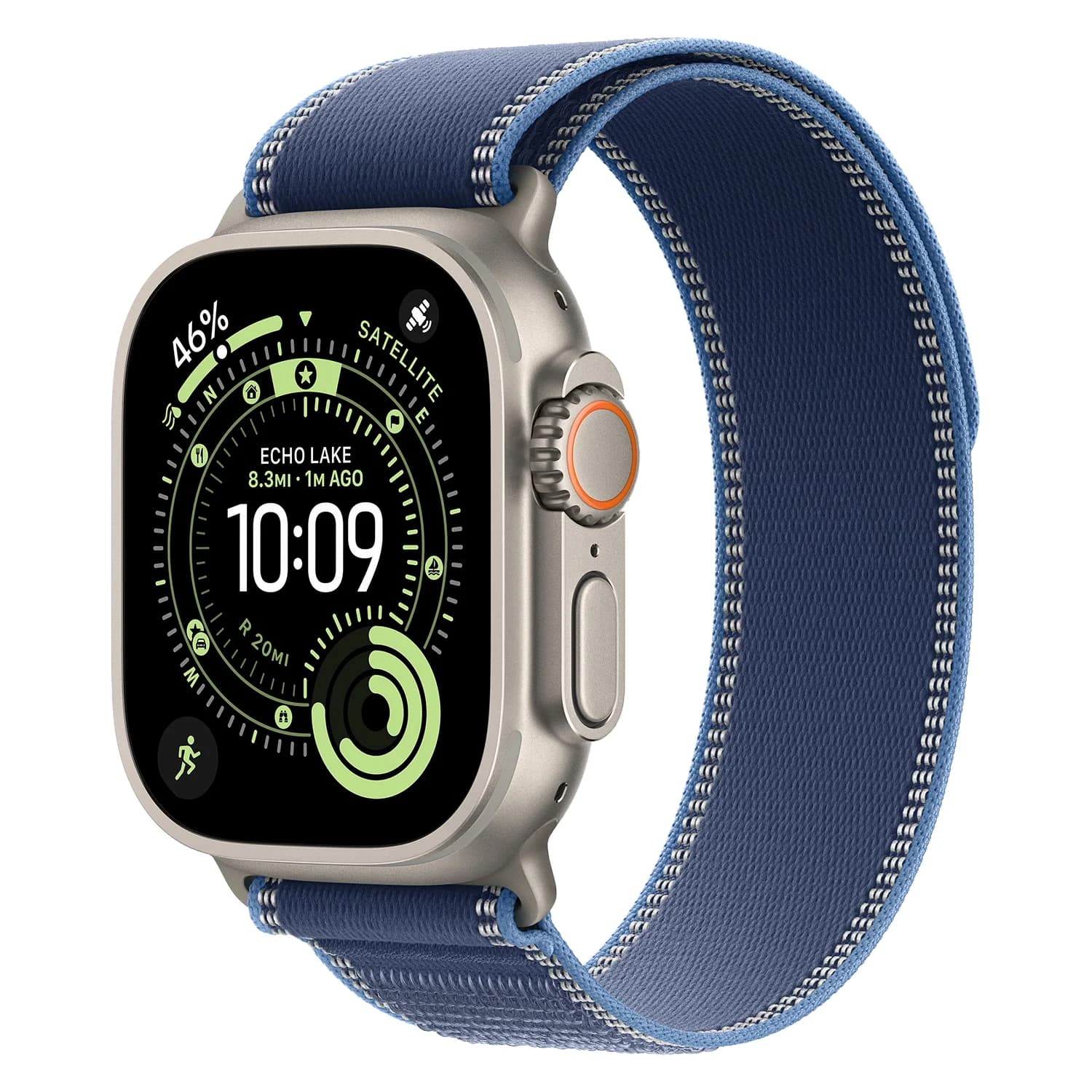 Apple Watch Ultra 3 MEWU4AF/A Celular + GPS Caixa Titânio Natural 49mm - Loop Trail Az