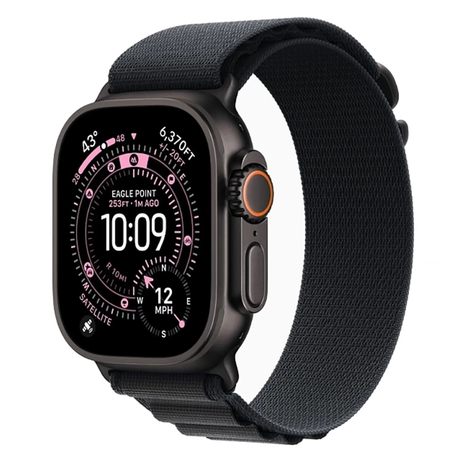 Apple Watch Ultra 3 MF0Q4LW/A Celular + GPS Caixa Titânio Preto 49mm - Loop Alpine Pre