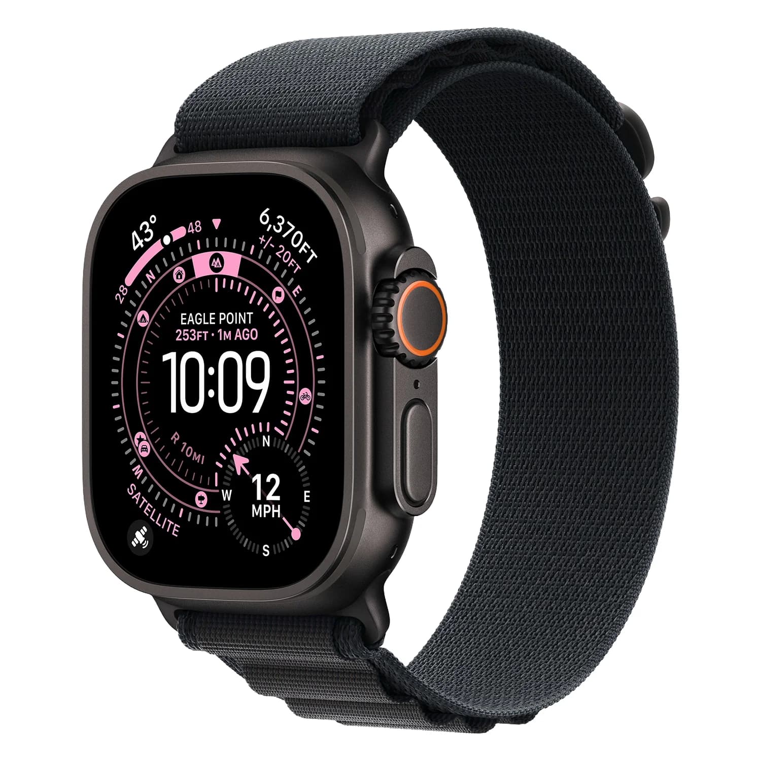 Apple Watch Ultra 3 MF0Q4LW/A Celular + GPS Caixa Titânio Preto 49mm - Loop Alpine Pre