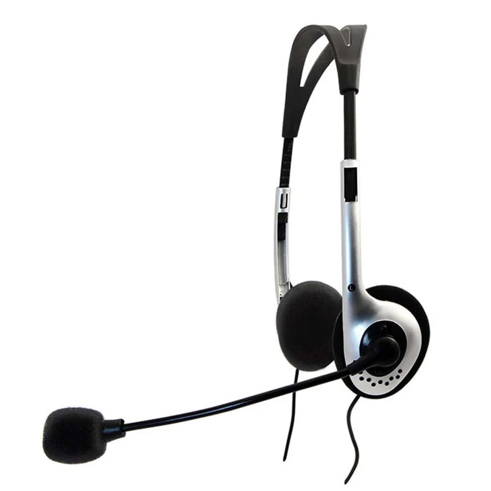 Auricular Argom ARG-HS-0088 CLASSIC 88 C/MICRO 3.5MM - Black/Silver
