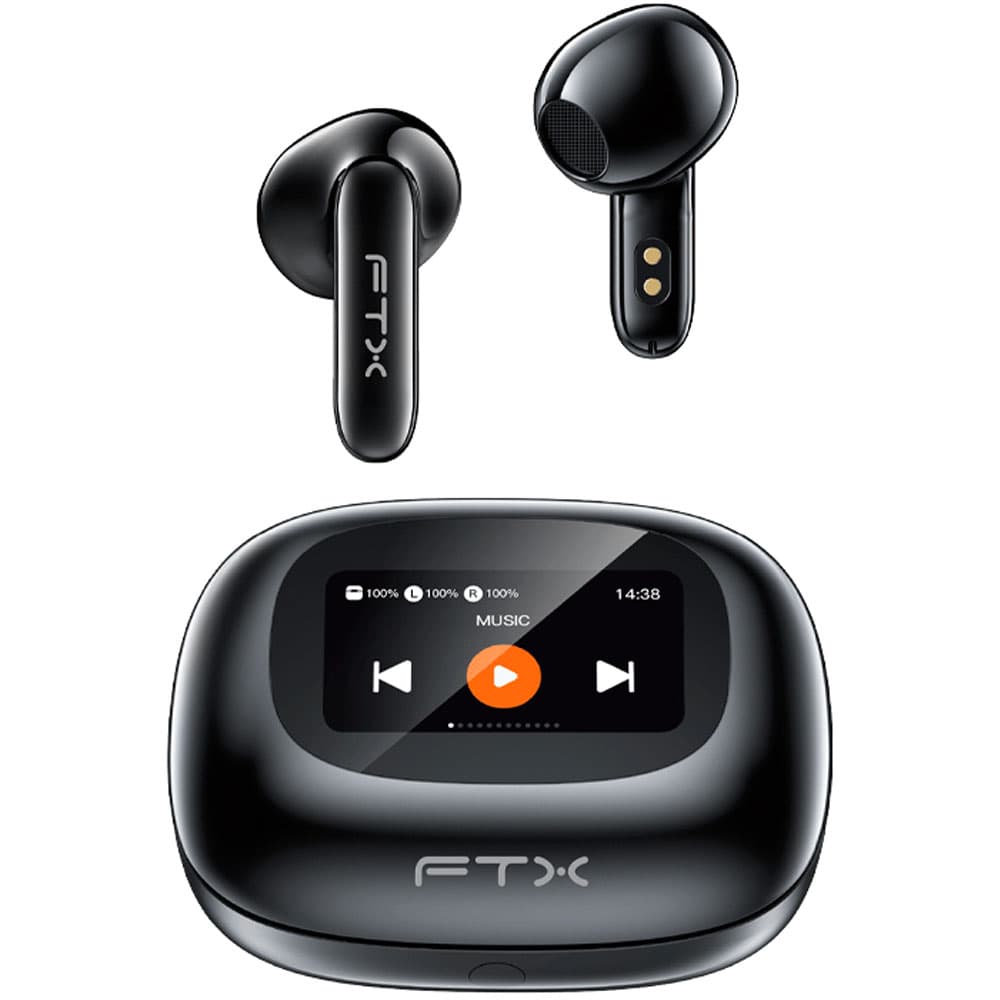 Auricular FTX E97L-BK MIC/Touch/Bluetooth/Con pantalla LED - Negro