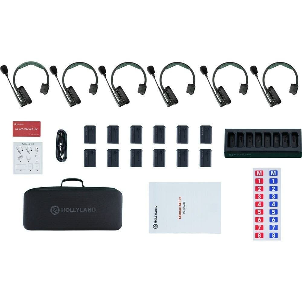 Auricular Hollyland Intercomunicador Solidcom SE-6S 2.4GHZ