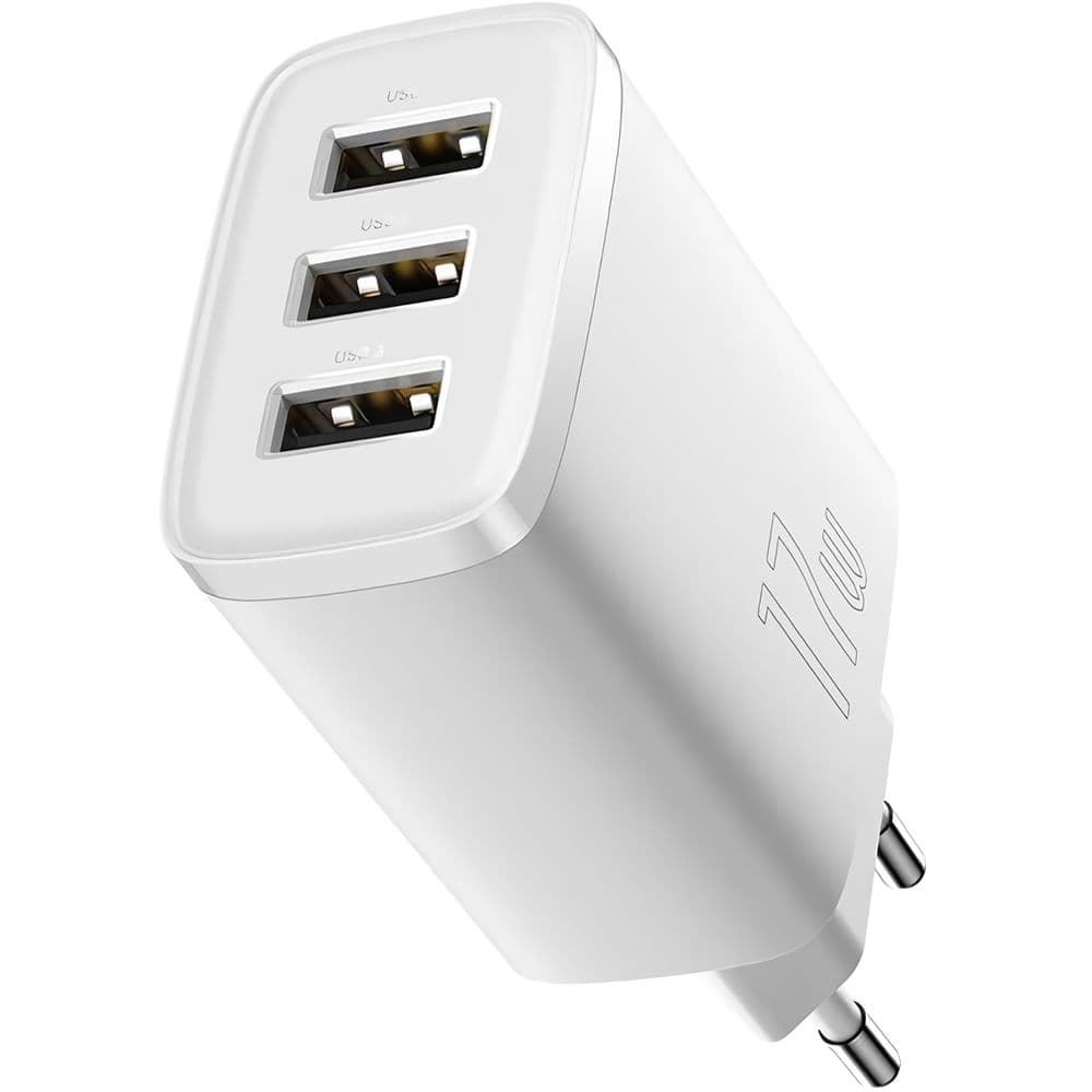 Baseus Cargador Fuente Baseus CCXJ-020102 3USB 17W - White
