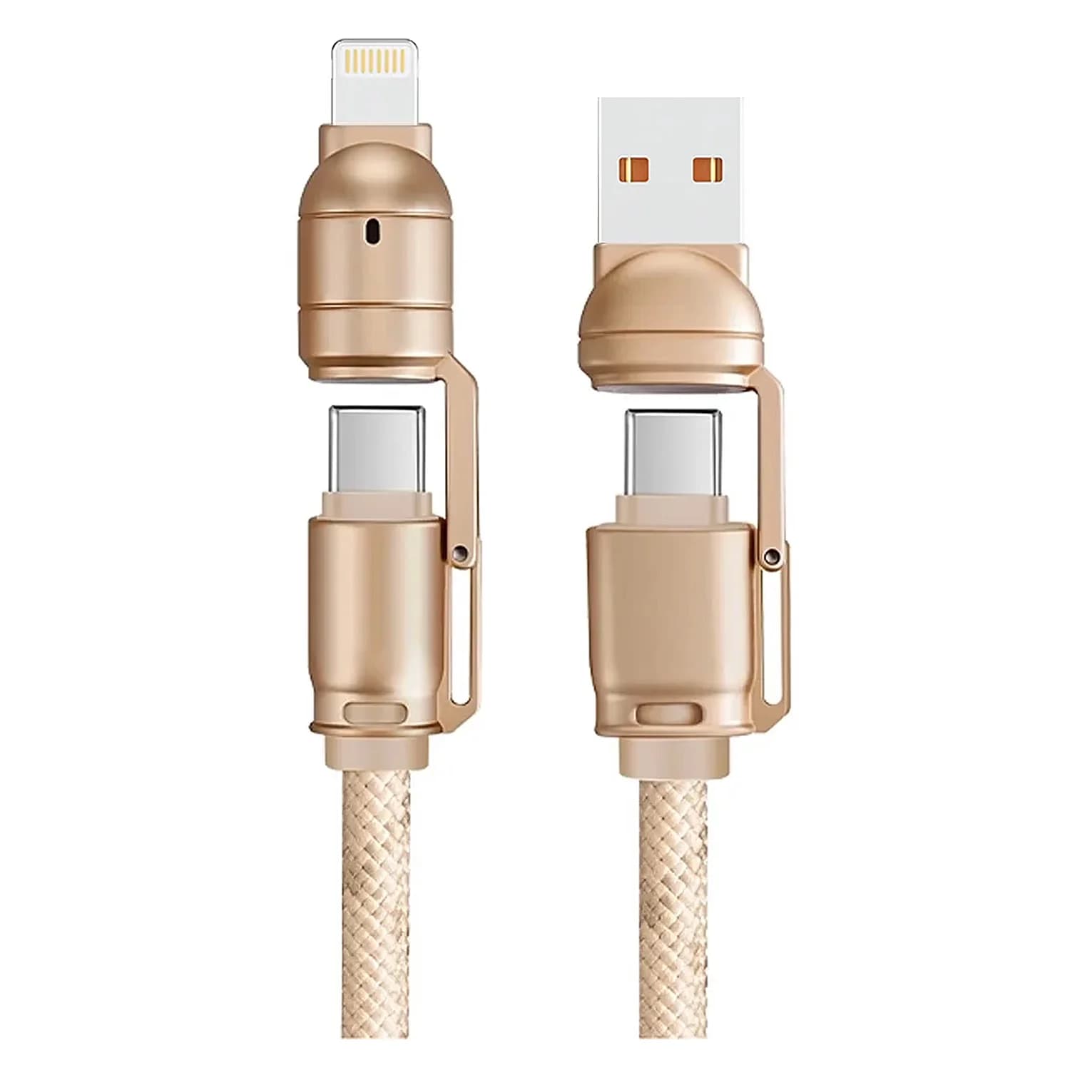 Cabo G-Tide Bullet Power WC155-5 USB/USB-C/Lightning 1.5 Metros - Dourado