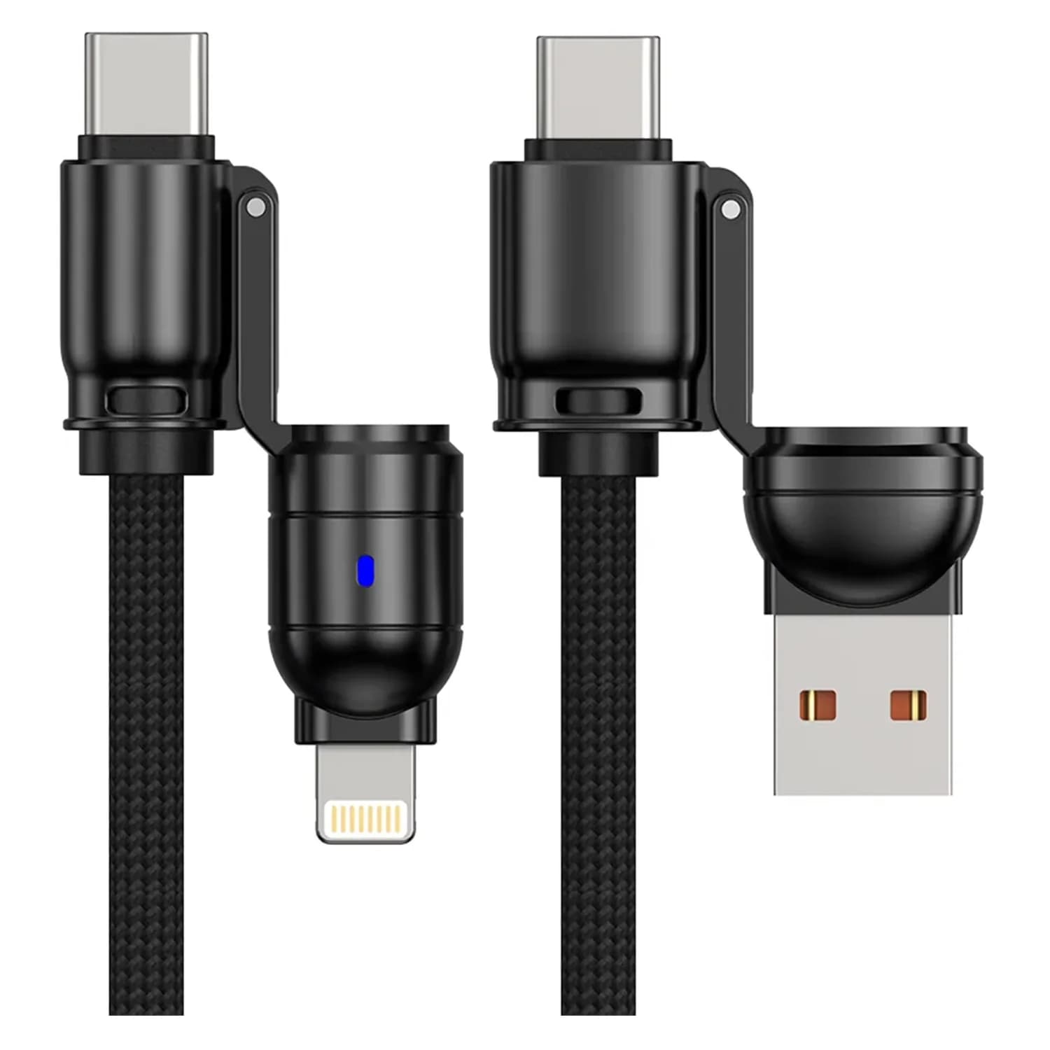 Cabo G-Tide Bullet Power WC155-5 USB/USB-C/Lightning 1.5 Metros - Preto